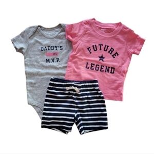 NEW Carter's Baby Boy's Daddy's #1 MVP Set - 9 Months